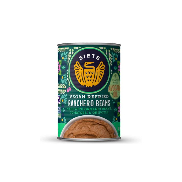 Siete Ranchero Refried Beans, 16 oz.