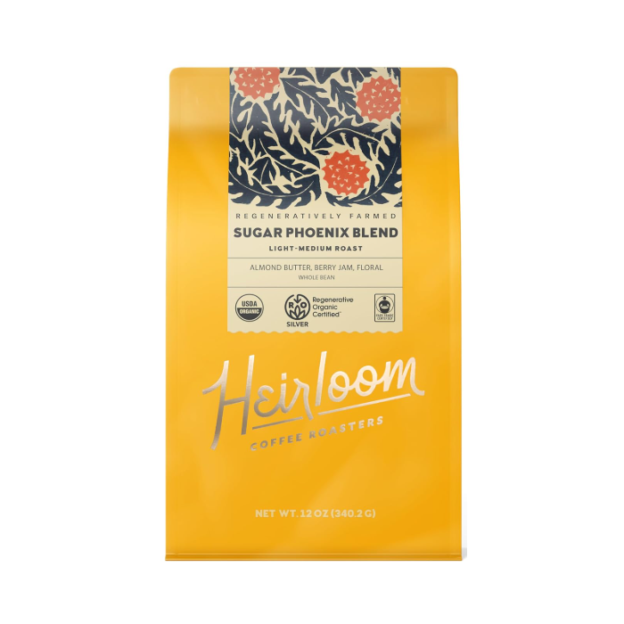 Heirloom Coffee Roasters Light Medium Sugar Phoenix Blend, 12oz.