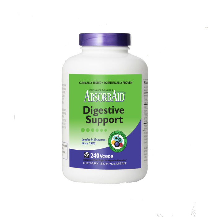 AbsorbAid Digestive Support, 240 Veg Capsules