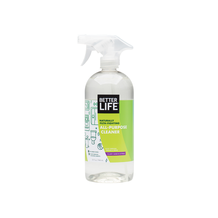 Better Life All-Purpose Cleaner, Clary Sage & Citrus Scent, 32 fl. oz.