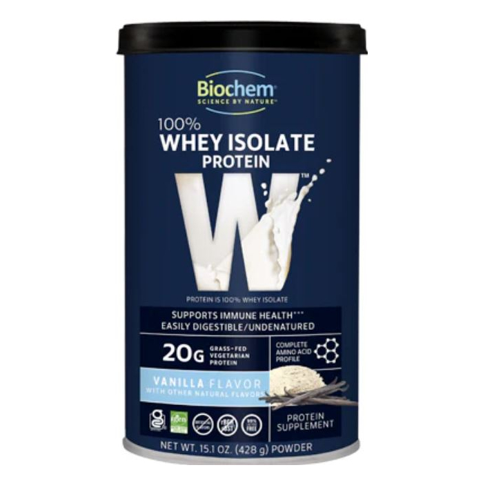 BioChem Vanilla 100% Whey Isolate Protein, 15.1 oz.