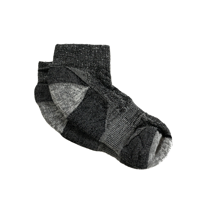 Maggie's Organic Wool Urban Trail Ankle Sock, Black Color, Size 9-11