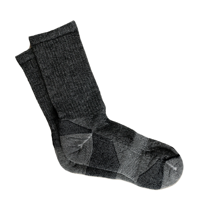 Maggie's Organic Wool Urban Trail Crew Sock, Black Color, Size 9-11