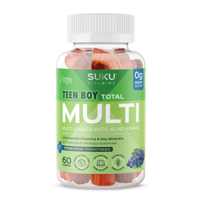 SUKU Vitamins Teen Boy Total Multi - 60 Gummies