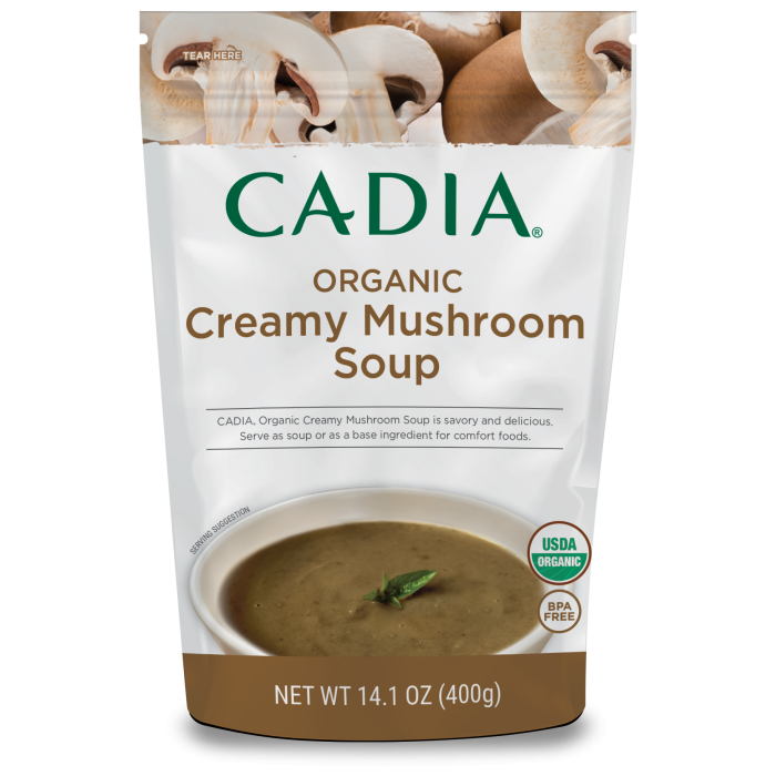 Cadia Organic Creamy Mushroom Soup