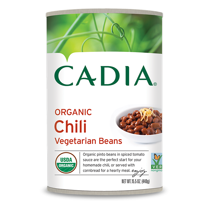 Cadia Organic Chili Vegetarian Beans, 15.5 oz.