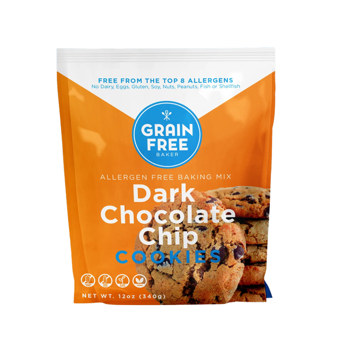 The Grain Free Baker Grain Free Dark Chocolate Chip Cookie  Mix - Front view