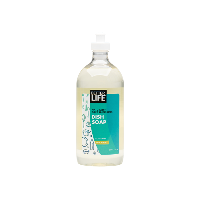 Better Life Dish Soap, Lemon Mint Scent, 22 fl. oz.