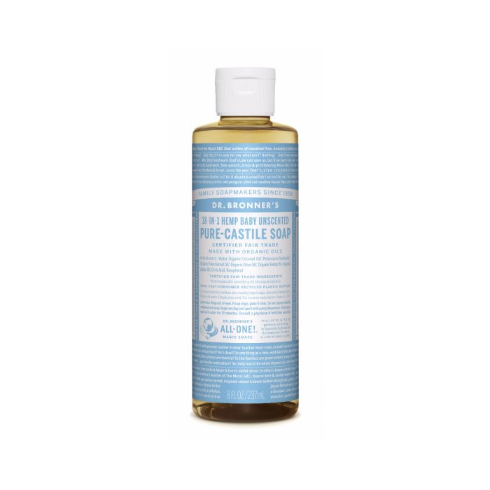 Dr. Bronner's Baby Unscented Pure-Castile Liquid Soap