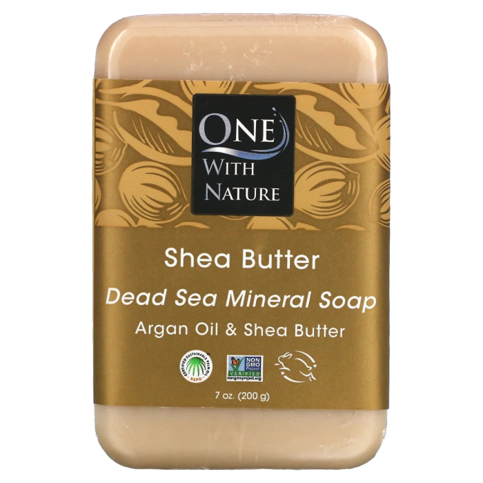 One With Nature Shea Butter Bar Soap - Front view