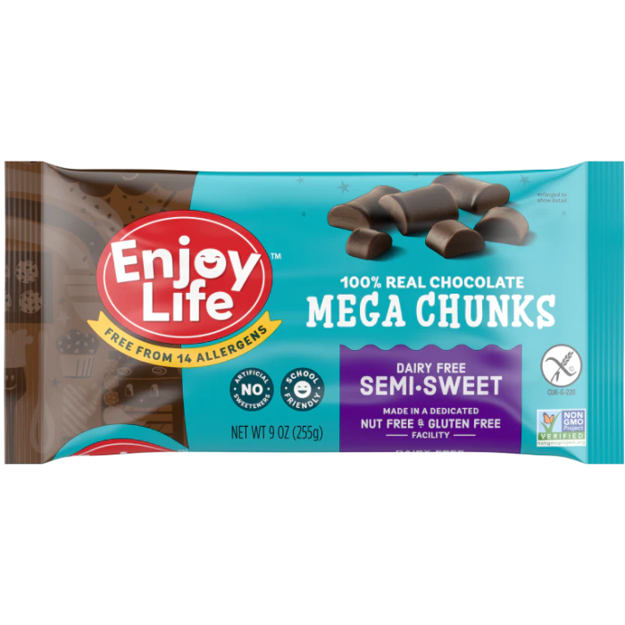 Enjoy Life Mega Chunks Semi-Sweet Chocolate - Front view