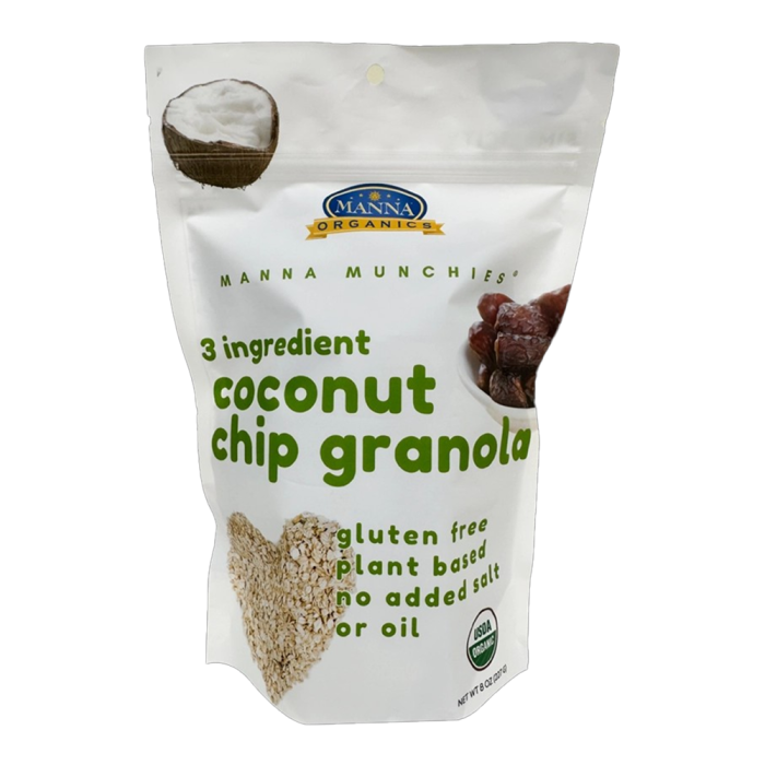 Manna Organics 3 Ingredient Organic Coconut Chip Granola - Front view