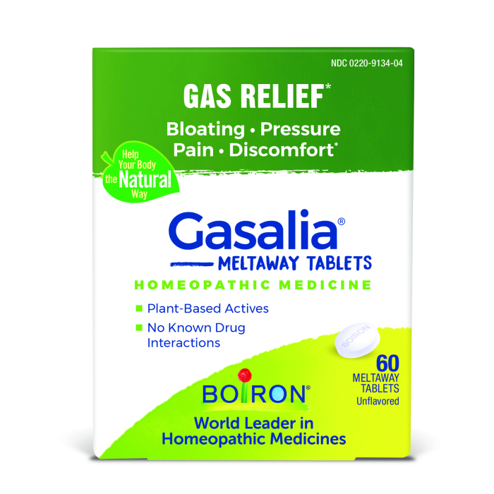 Boiron Homeopathic Gasalia® Tablets, 60 Tablets