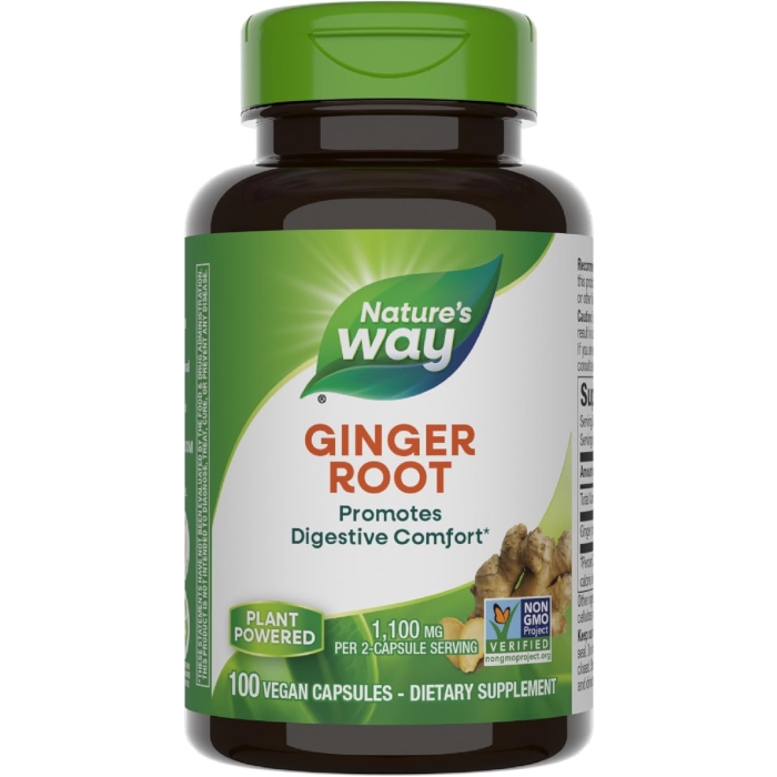 Nature's Way Ginger Root, 100 Capsules