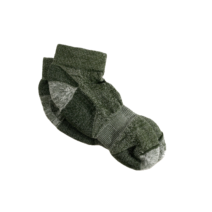 Maggie's Organic Wool Urban Trail Ankle Sock, Green Color, Size 10-13