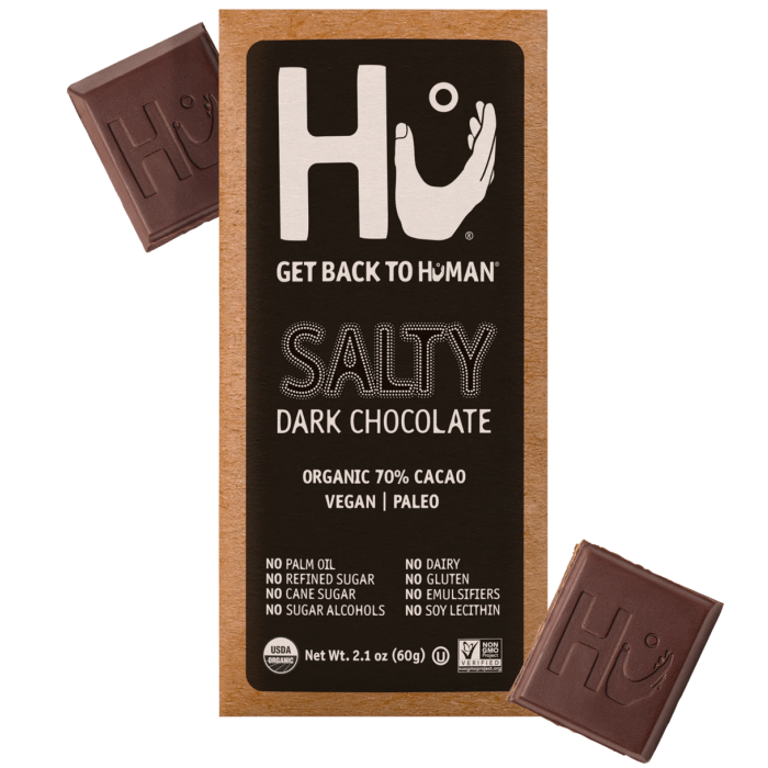 Hu Salty Dark Chocolate Bar, 2.1 oz.