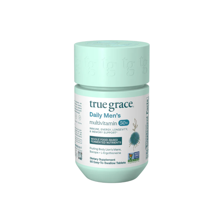 True Grace Daily Men's 50+ Multivitamin - Front view