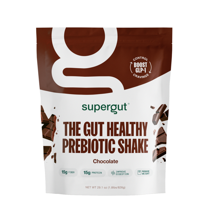 Supergut The Gut Healthy Prebiotic Shake Chocolate - Front view