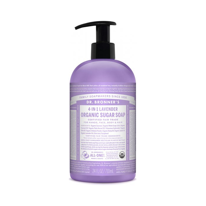 Dr. Bronner's Organic Sugar Soap, Lavender