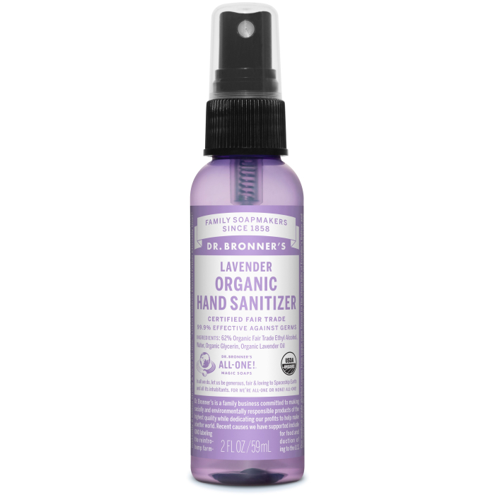 Dr. Bronner's Organic Hand Sanitizer, 2 fl. oz.