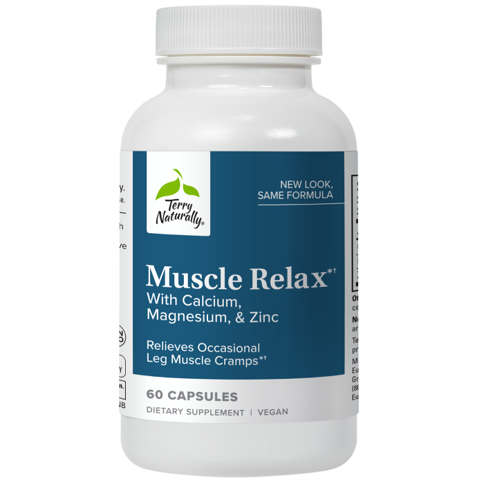 Terry Naturally Muscle Relax, 60 Capsules - Front view