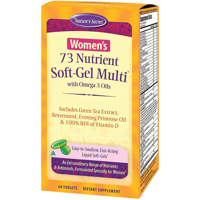 Nature's Secret Women's 73 Nutrient Soft-Gel Multi, 60 Softgels