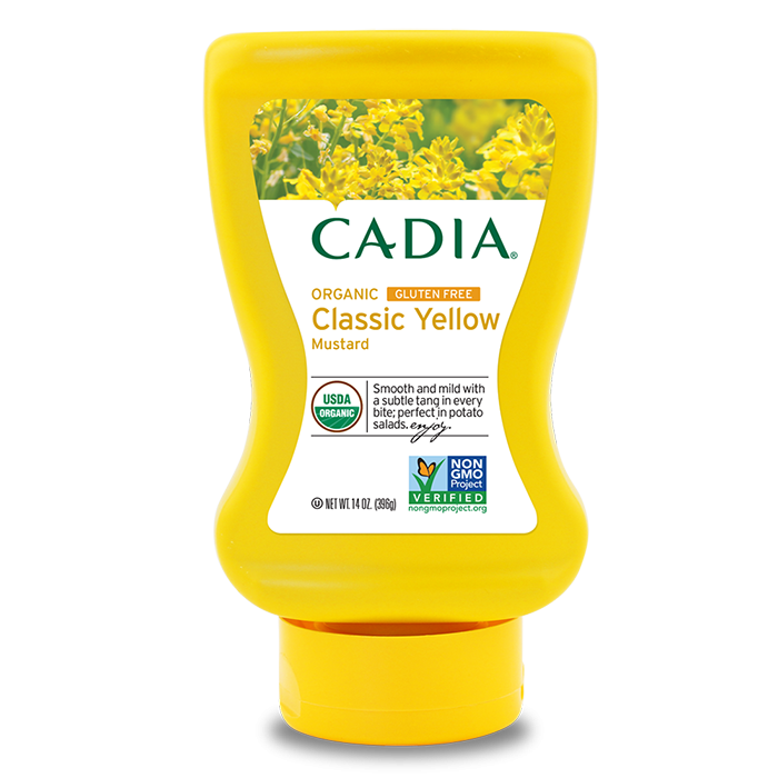 Cadia Organic Classic Yellow Mustard, 14 oz.