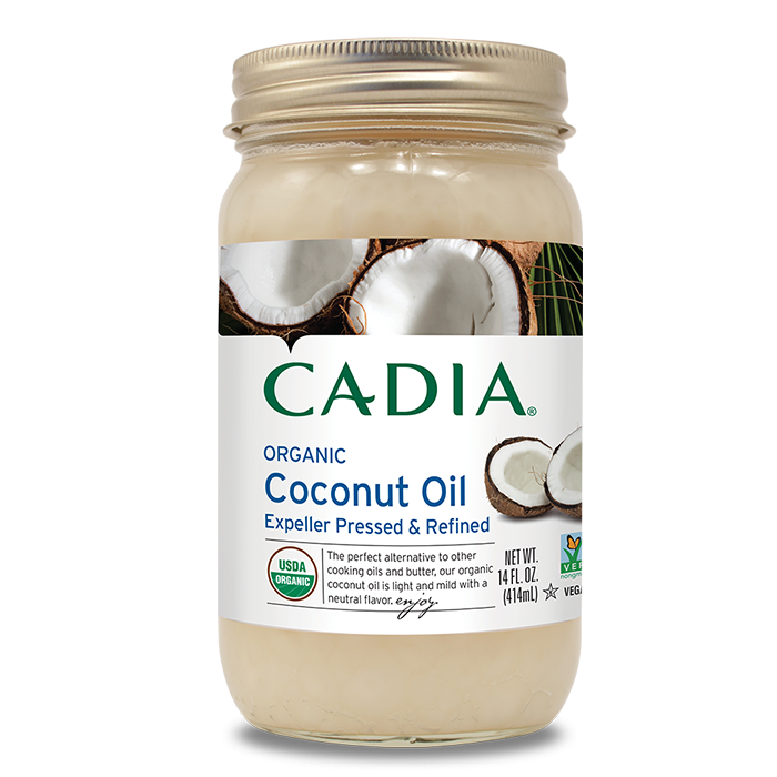 Cadia Organic Expeller Pressed and Refined Coconut Oil, 14 fl. oz.