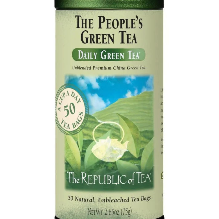 The Republic of Tea People's Green Tea Bags - Front view