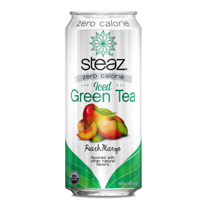 Steaz Zero Calorie Iced Green Tea, Peach Mango, 16 fl. oz.