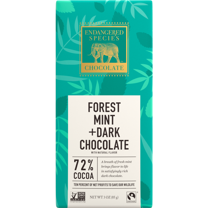 Endangered Species Forest Mint + Dark Chocolate, 3 oz.