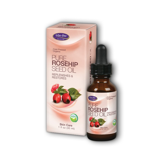 Life Flo Pure Organic Rosehip Seed Oil, 1oz.