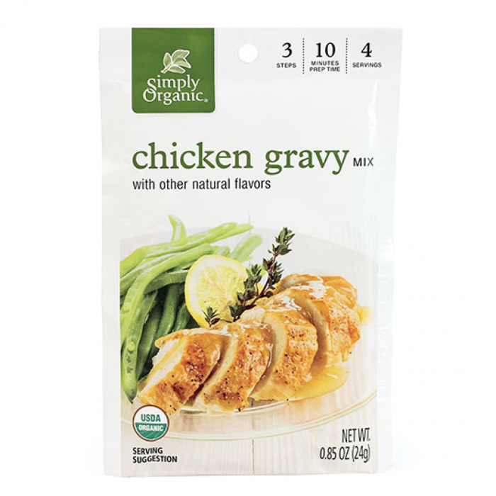 Simply Organic Chicken Flavored Gravy Mix, 0.85 oz.