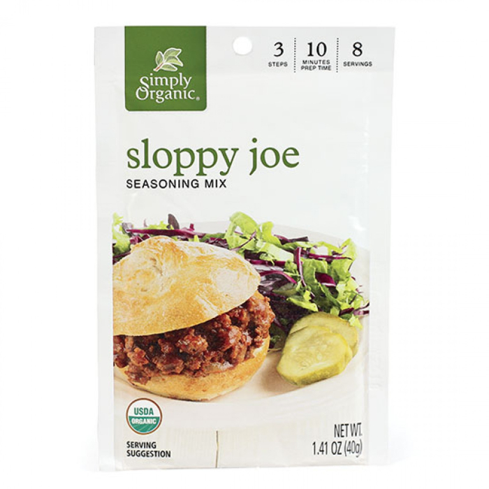 Simply Organic Sloppy Joe Seasoning Mix, 1.41 oz.