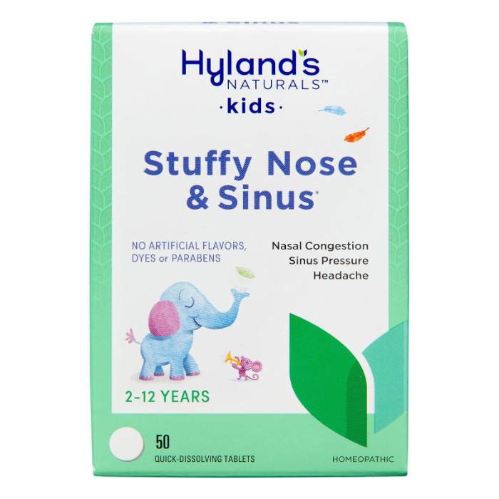 Hyland's Kid's Stuffy Nose & SInus, 50 Tabs