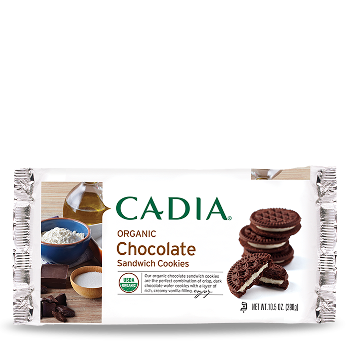 Cadia Organic Chocolate Sandwich Cookies, 10.5 oz.