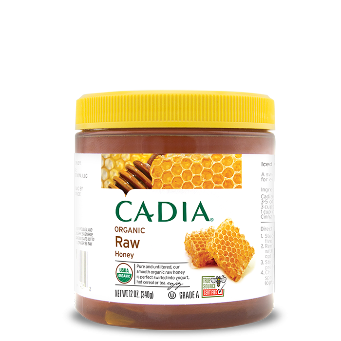 Cadia Organic Raw Honey, 12 oz.