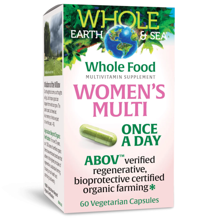 Natural Factors Women’s Once A Day Multivitamin & Mineral, 60 Vegetarian Capsules - Front view