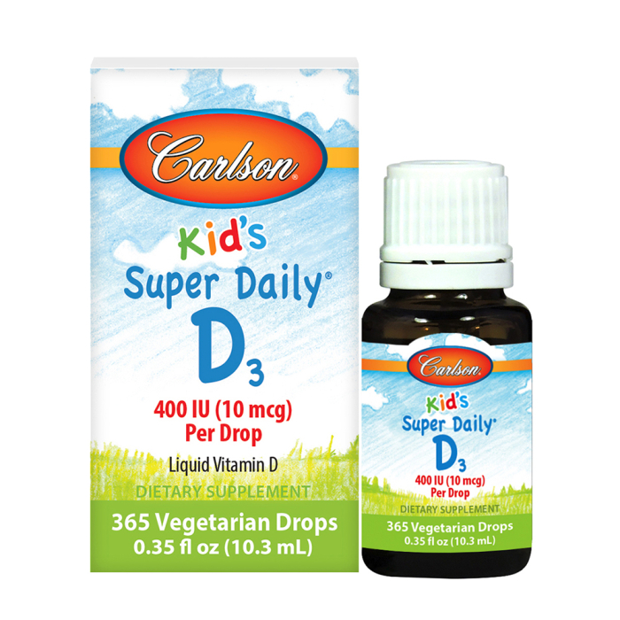 Carlson for Kids® Super Daily® D-3 400 IU - Front view