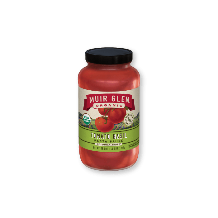 Muir Glen Tomato Basil Pasta Sauce, Organic - Front view