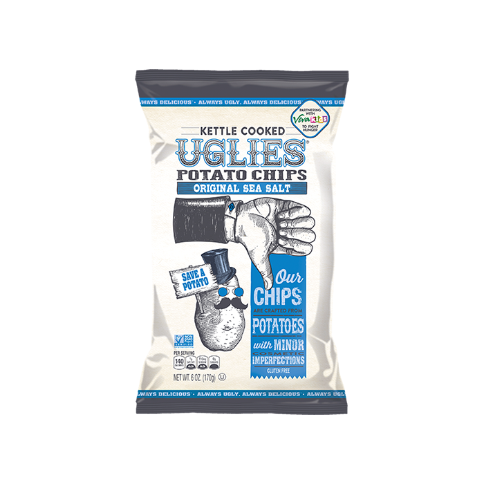 Uglies Kettle Cooked Potato Chips, Original Sea Salt Flavor, 6 oz.