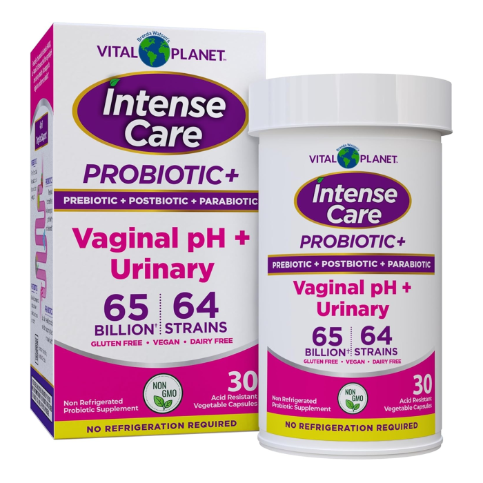 Vital Planet Intense Care Vaginal pH & Urinary Probiotics - Front view