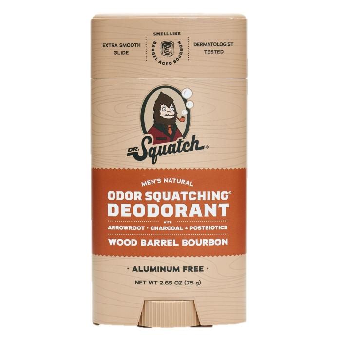 Dr. Squatch Wood Barrel Bourbon Deodorant, 2.65 oz.