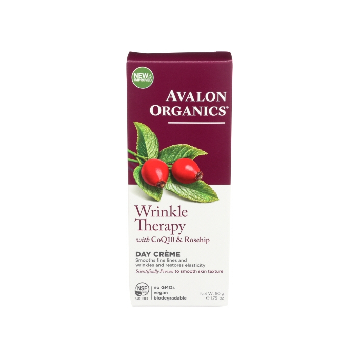 Avalon Organics Wrinkle Therapy With CoQ10 and Rosehip Creme, 1.75 fl. oz.