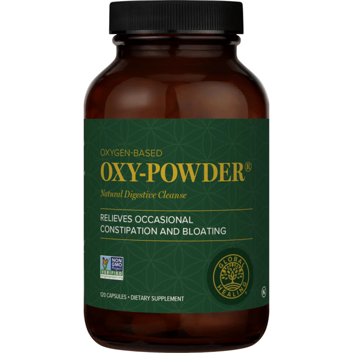 Global Healing Oxy-Powder Natural Digestive Cleanse - Front view