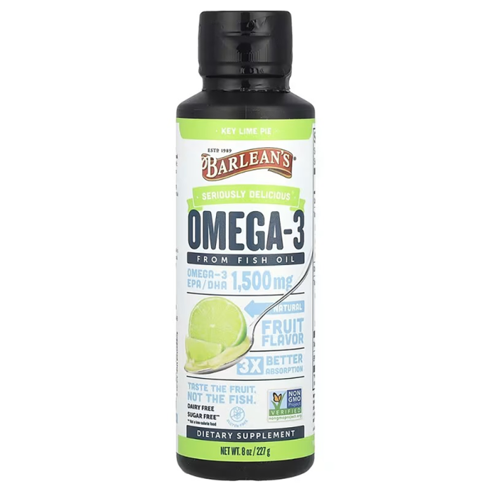 Barlean's Omega Fish Oil Key Lime - Front view