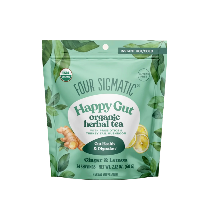 Four Sigmatic Happy Gut Organic Herbal Tea - Front view