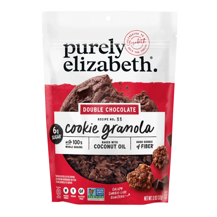 Purely Elizabeth Cookie Granola Double Chocolate - Front view