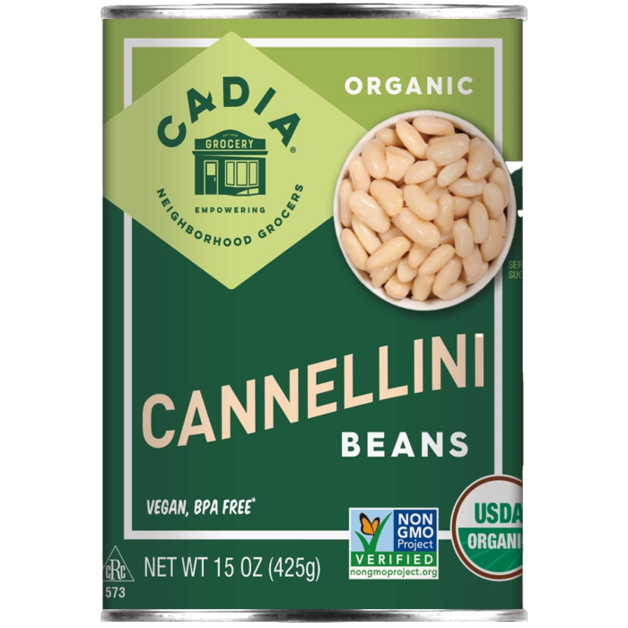 Cadia Canned Organic Cannellini Beans - Front view