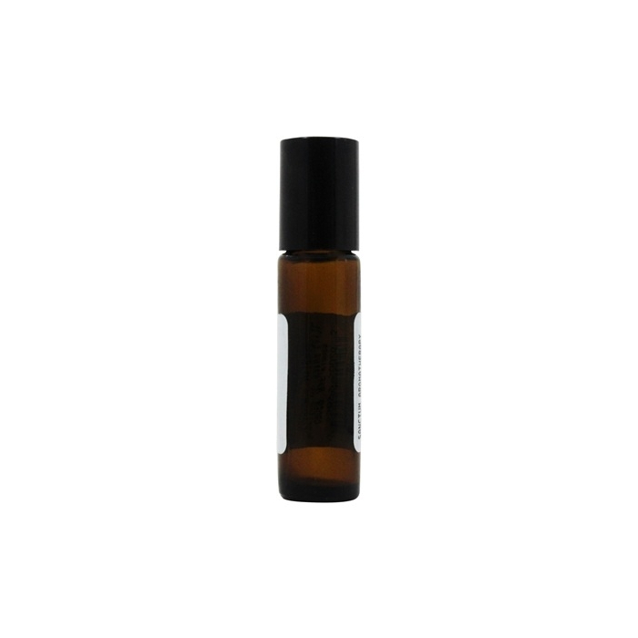 Sanctum Empty Amber Glass Bottle with Roll On Applicator, 10 ml